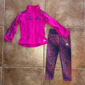 Adidas girl jacket and leggings